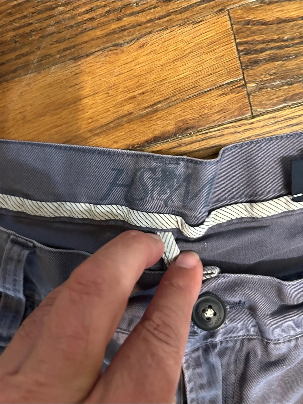 Hart Schaffner Marx Men's Straight Jeans in Dusty Blue-Gray